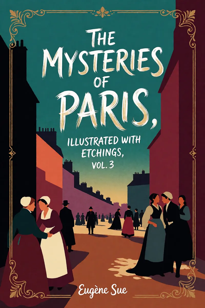 Cover of The Mysteries of Paris, illustrated with etchings, Vol. 3 by Eugène Sue