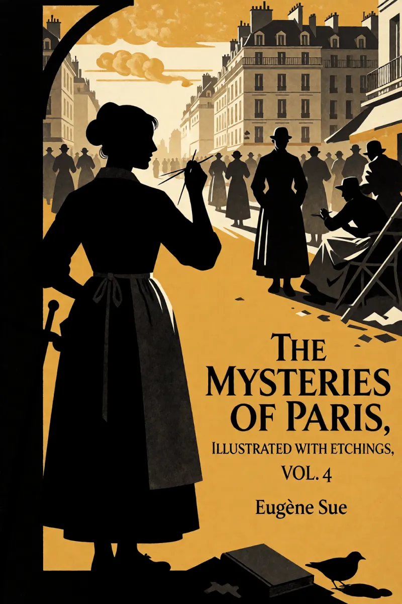 Cover of The Mysteries of Paris, illustrated with etchings, Vol. 4 by Eugène Sue