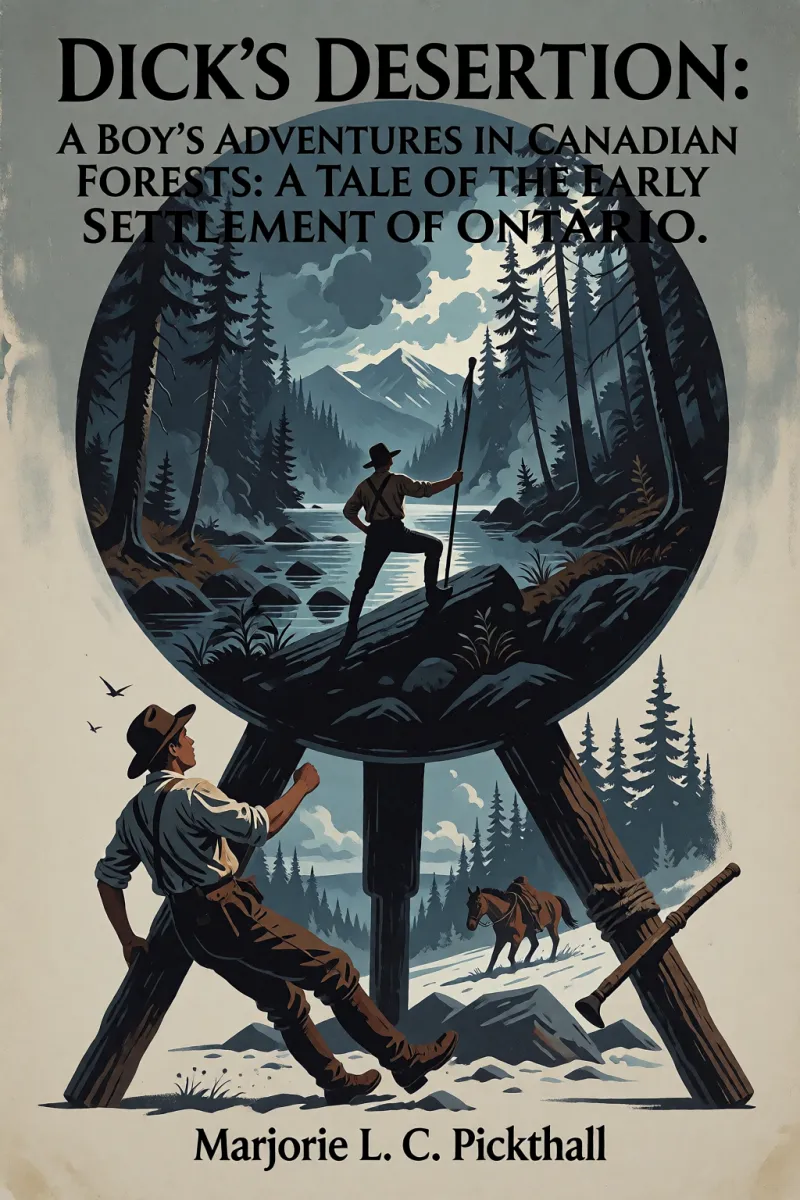 Cover of Dick's Desertion: A Boy's Adventures in Canadian Forests: A Tale of the Early Settlement of Ontario by Marjorie L. C. Pickthall