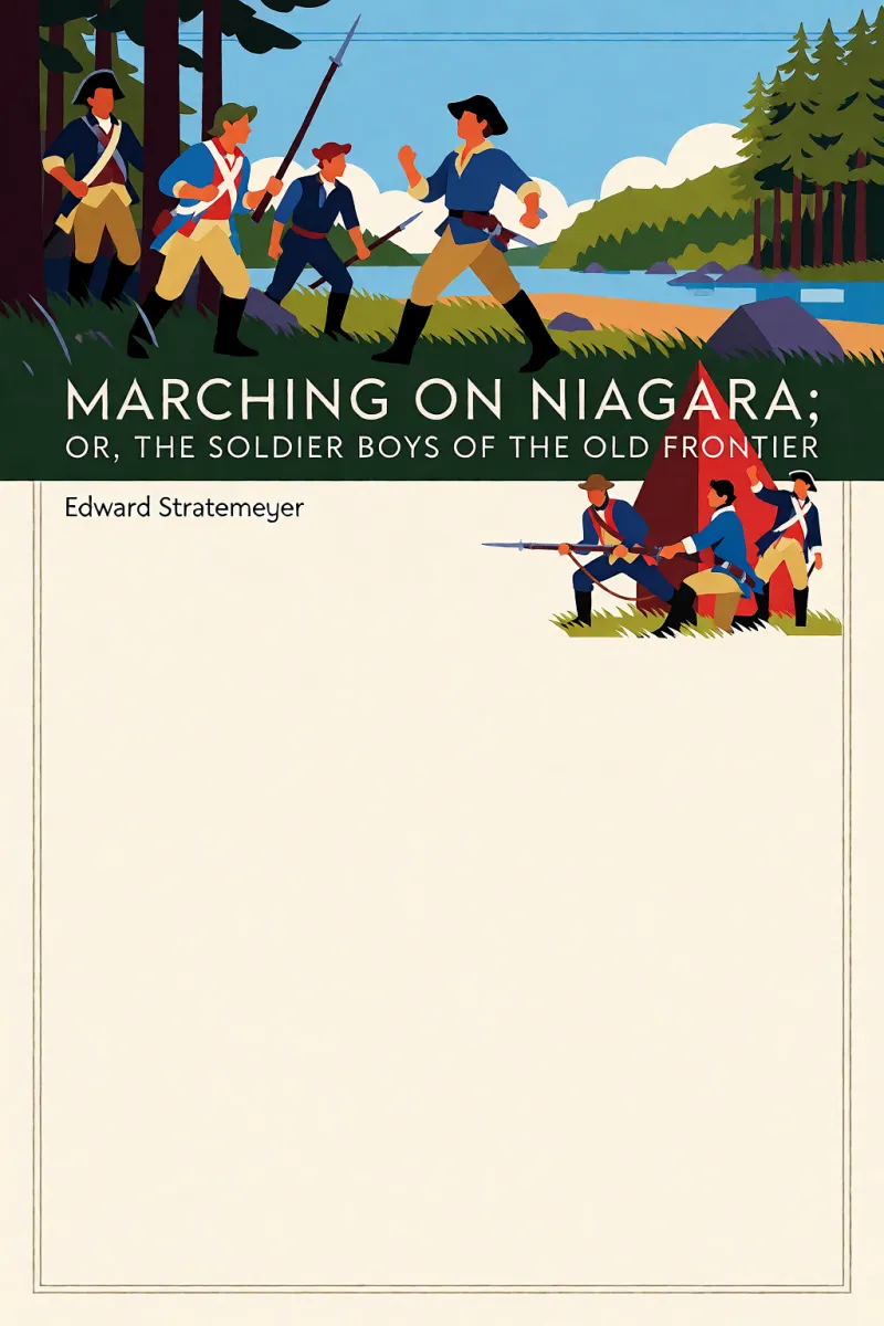 Cover of Marching on Niagara; Or, The Soldier Boys of the Old Frontier by Edward Stratemeyer