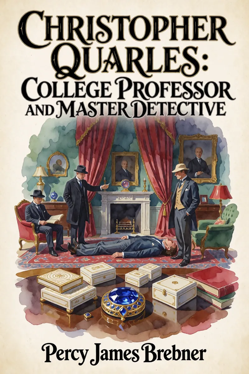 Cover of Christopher Quarles: College Professor and Master Detective by Percy James Brebner