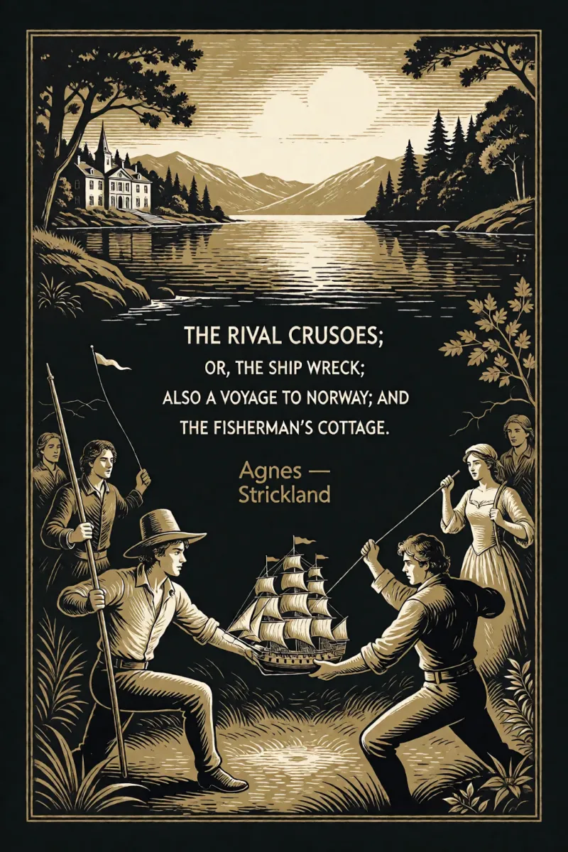 Cover of The Rival Crusoes; Or, The Ship Wreck: Also A Voyage to Norway; and The Fisherman's Cottage. by Agnes Strickland