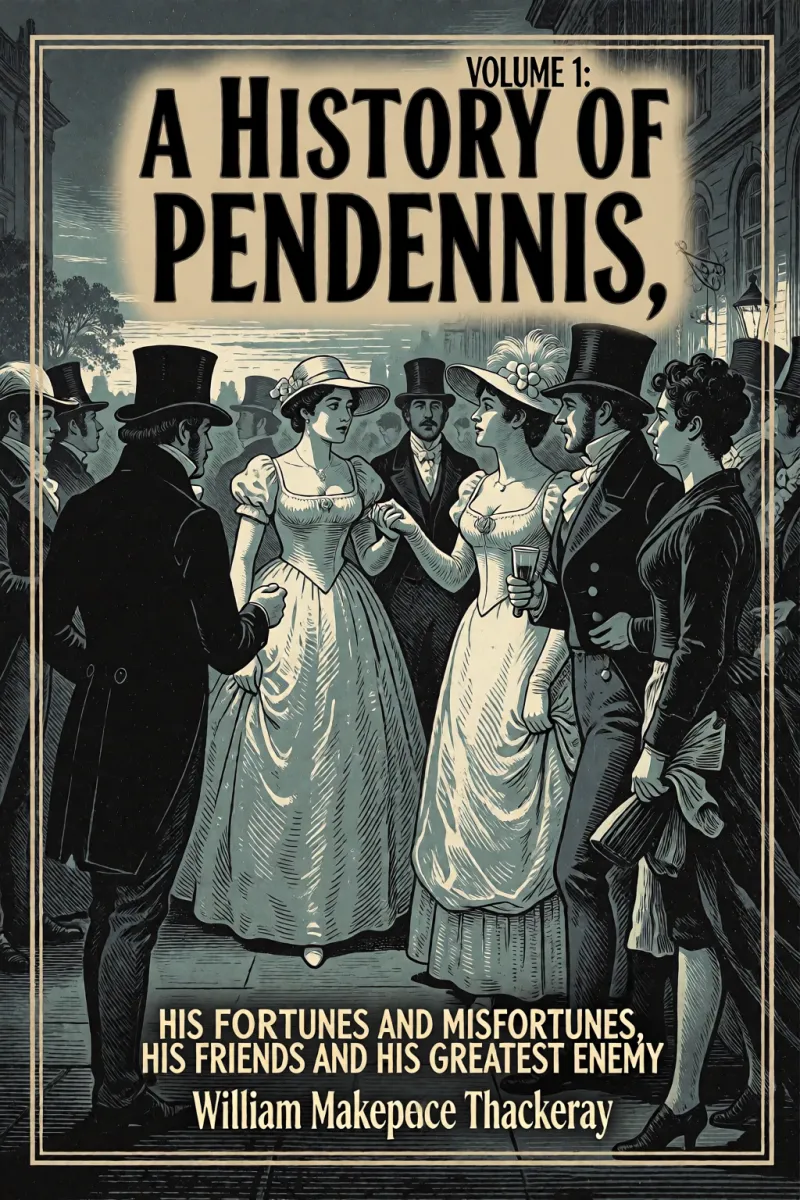 Cover of A History of Pendennis, Volume 1: His fortunes and misfortunes, his friends and his greatest enemy by William Makepeace Thackeray