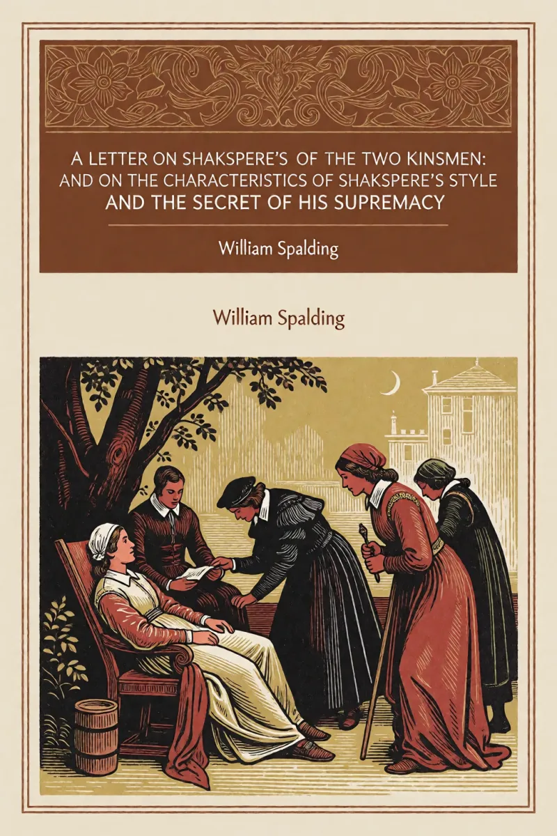 Cover of A Letter on Shakspere's Authorship of The Two Noble Kinsmen: and on the characteristics of Shakspere's style and the secret of his supremacy by William Spalding