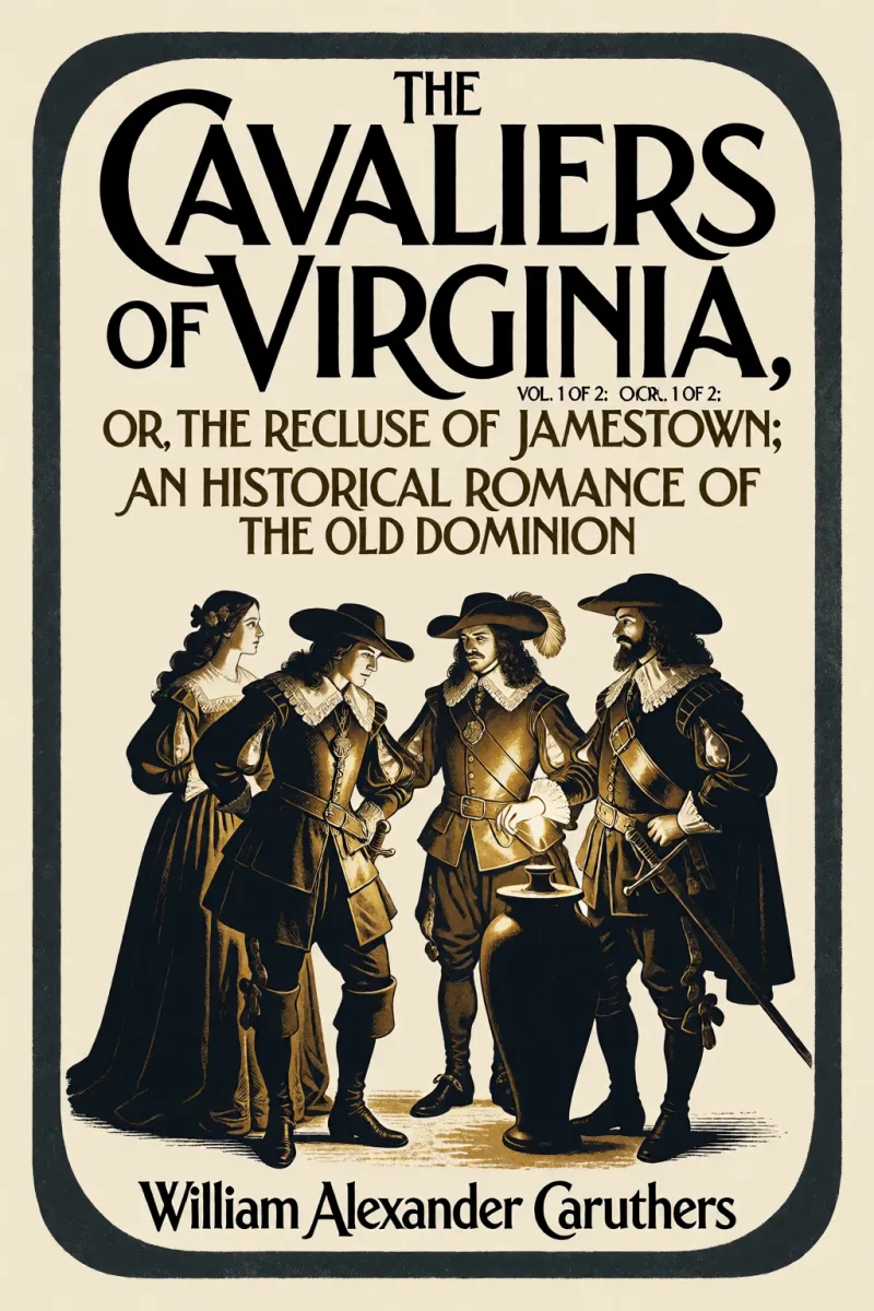 Cover of The Cavaliers of Virginia, vol. 1 of 2: or, The Recluse of Jamestown; An historical romance of the Old Dominion by William Alexander Caruthers