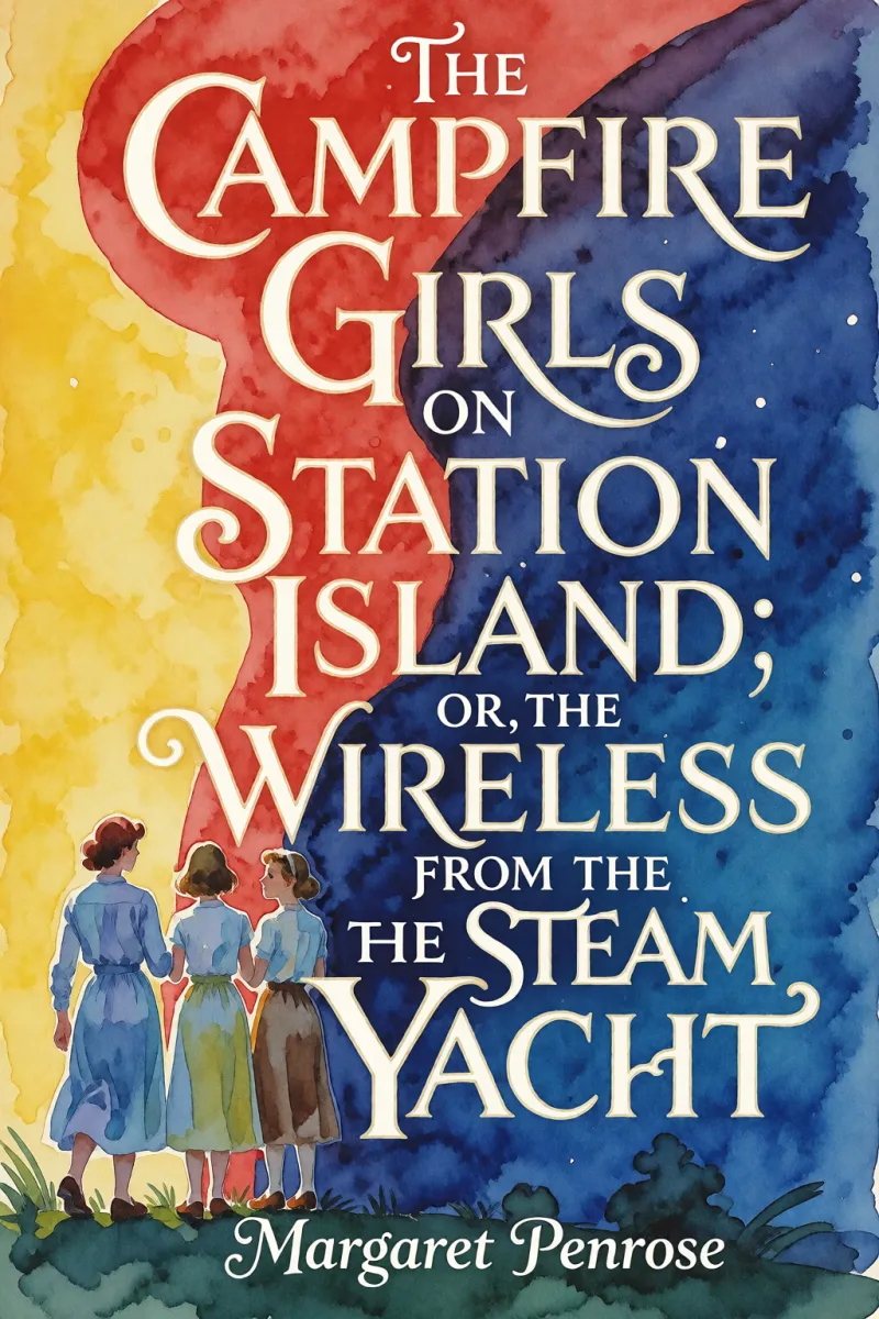 Cover of The Campfire Girls on Station Island; Or, The Wireless from the Steam Yacht by Margaret Penrose