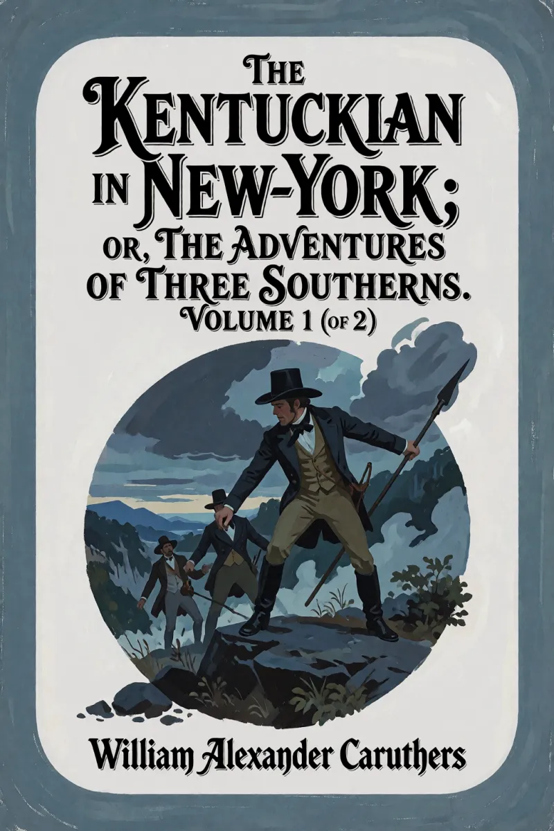 Cover of The Kentuckian in New-York; or, The Adventures of Three Southerns. Volume 1 (of 2) by William Alexander Caruthers