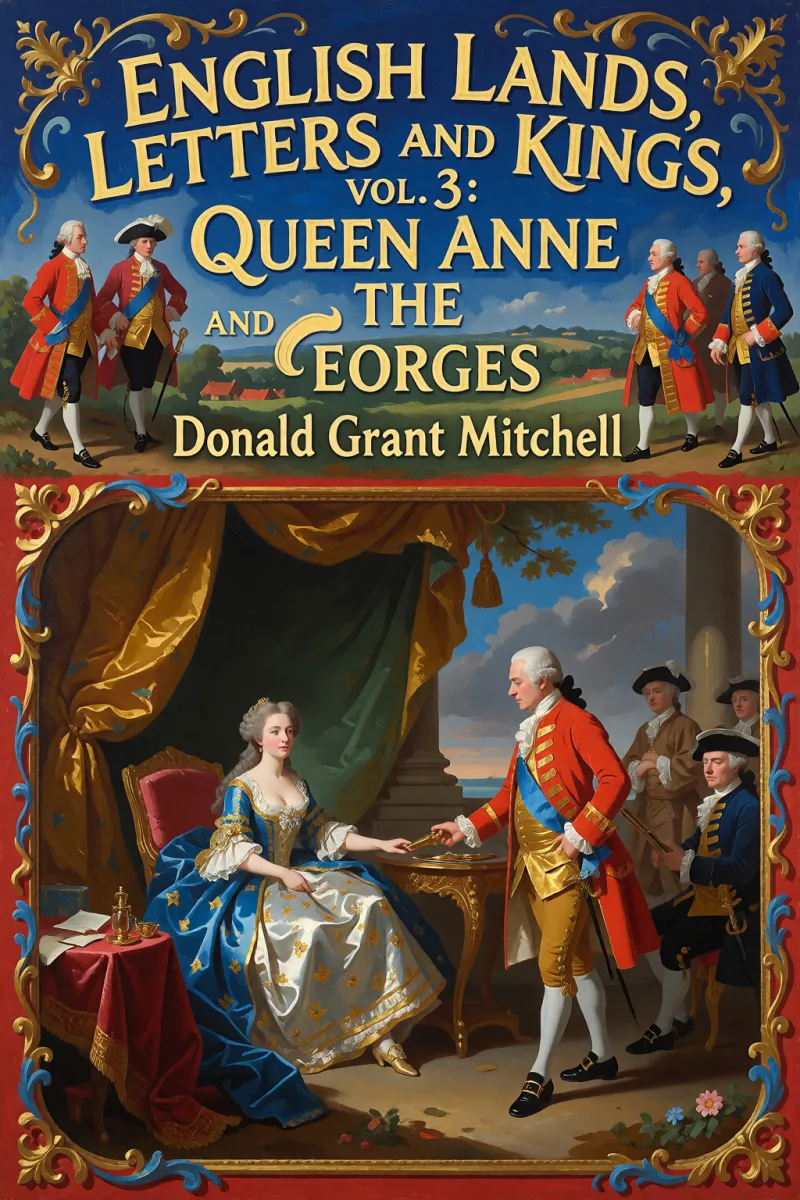Cover of English Lands, Letters and Kings, vol. 3: Queen Anne and the Georges by Donald Grant Mitchell