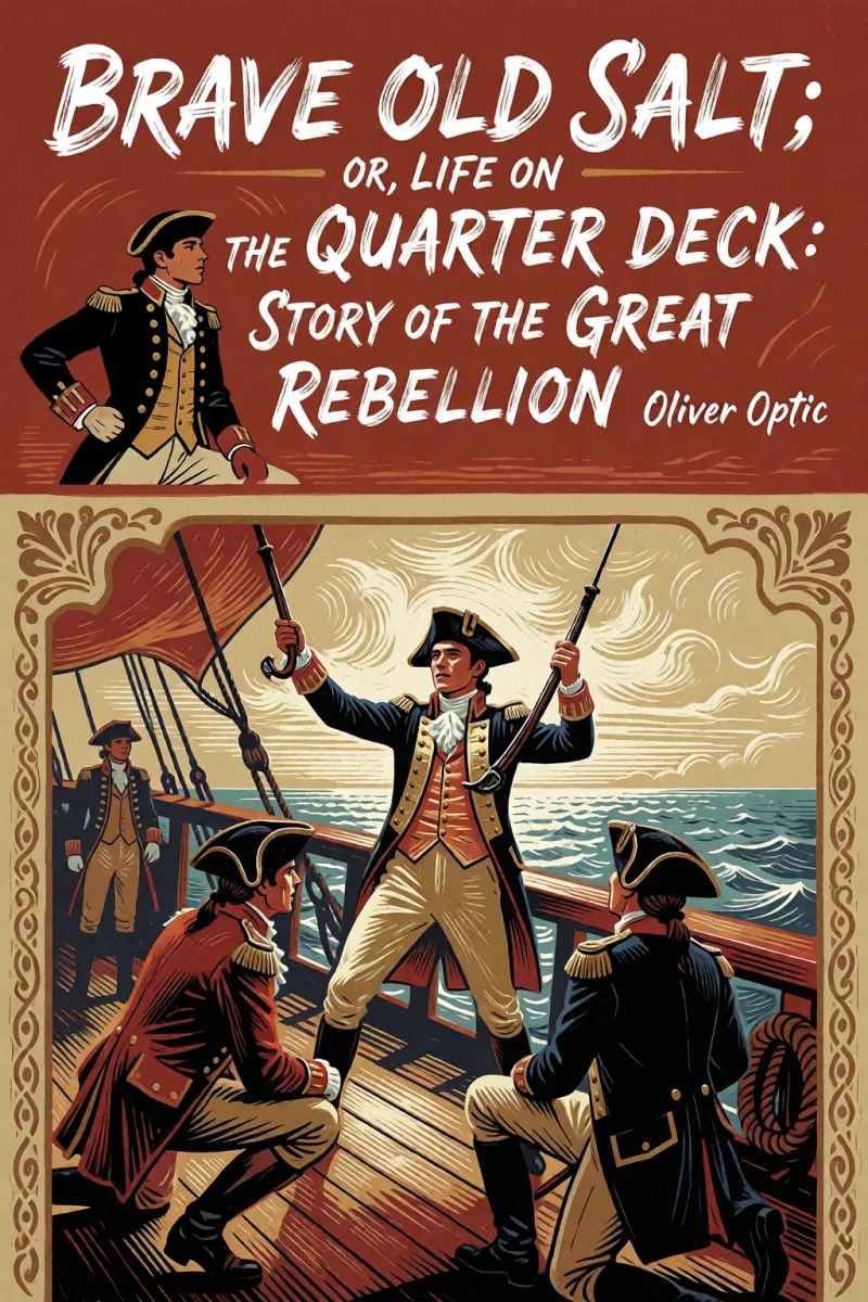 Cover of Brave Old Salt; or, Life on the Quarter Deck: A Story of the Great Rebellion by Oliver Optic