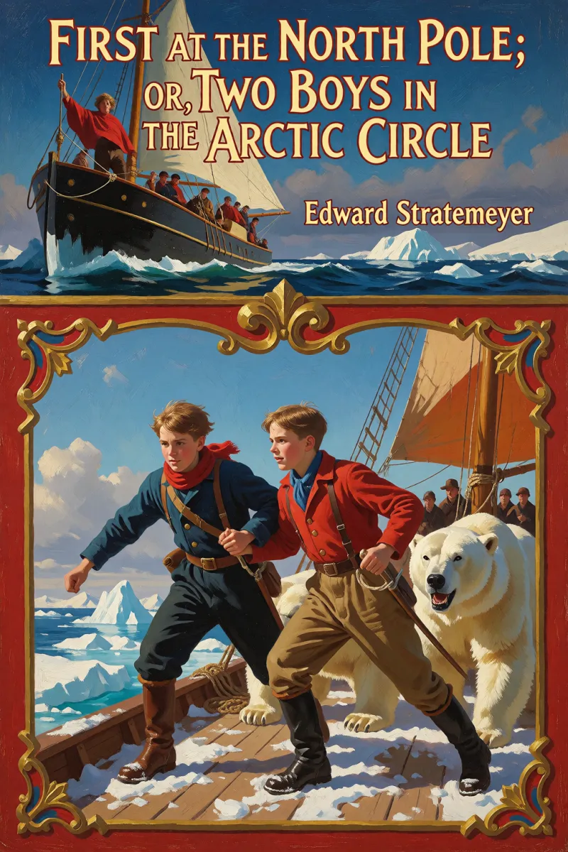 Cover of First at the North Pole; Or, Two Boys in the Arctic Circle by Edward Stratemeyer