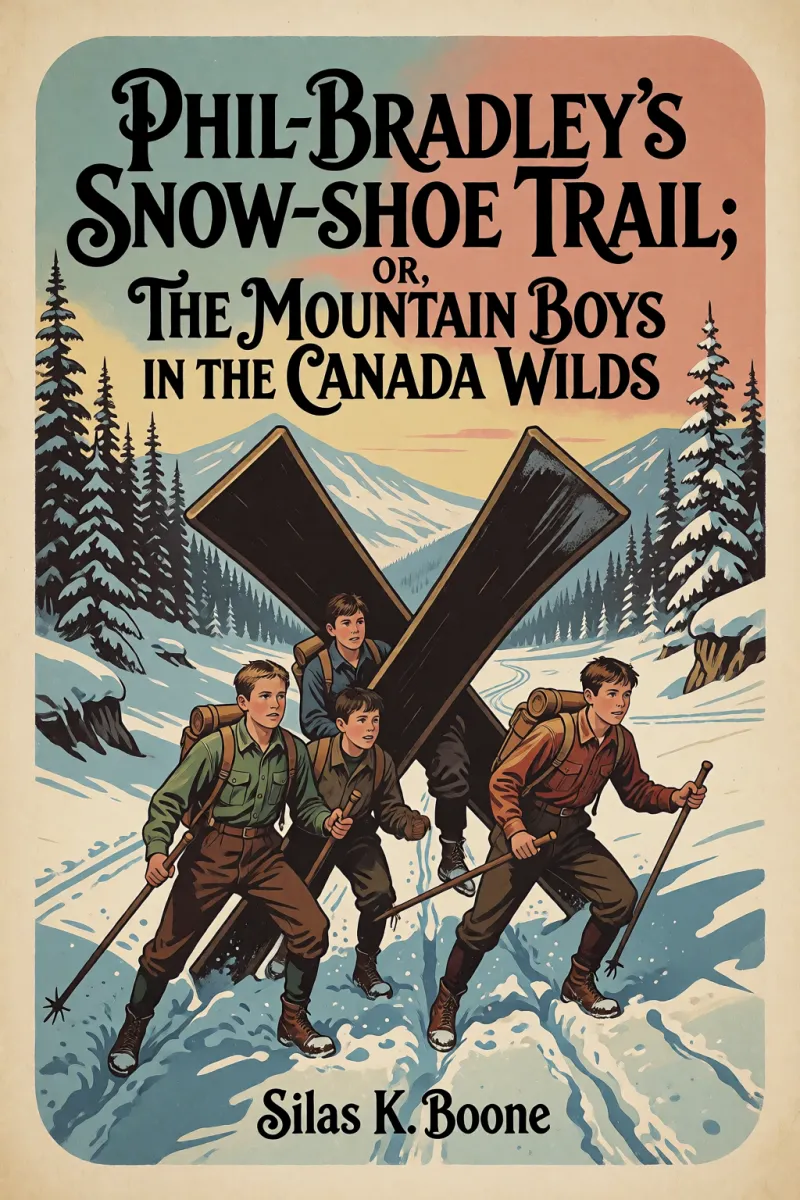 Cover of Phil Bradley's Snow-shoe Trail; Or, The Mountain Boys in the Canada Wilds by Silas K. Boone