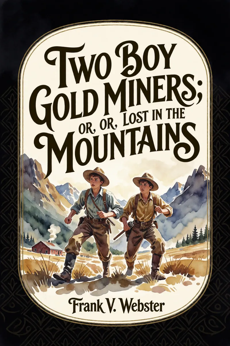Cover of Two Boy Gold Miners; Or, Lost in the Mountains by Frank V. Webster