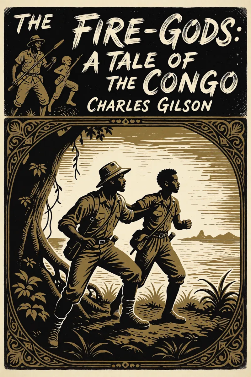 Cover of The Fire-Gods: A Tale of the Congo by Charles Gilson