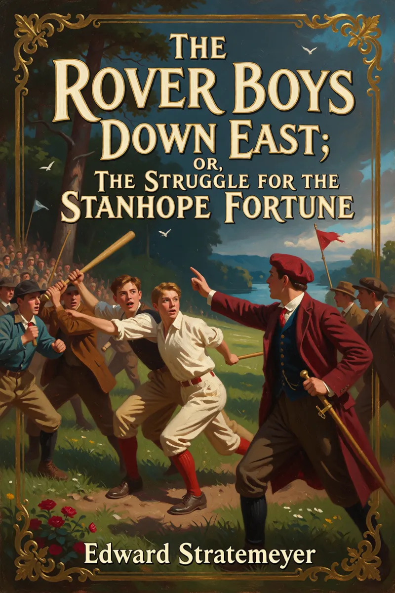 Cover of The Rover Boys Down East; or, The Struggle for the Stanhope Fortune by Edward Stratemeyer