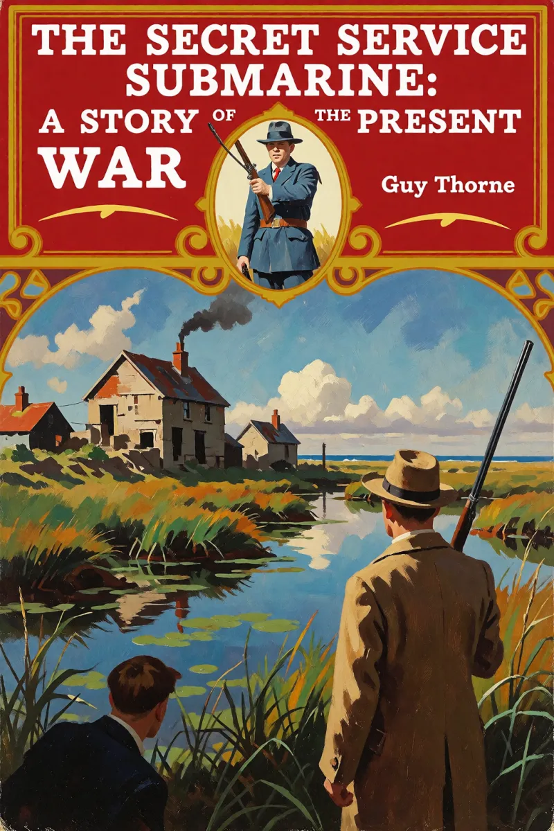Cover of The Secret Service Submarine: A Story of the Present War by Guy Thorne