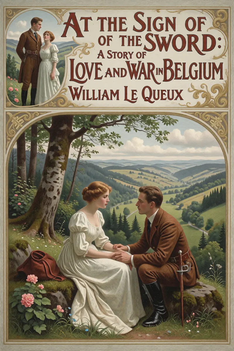 Cover of At the Sign of the Sword: A Story of Love and War in Belgium by William Le Queux