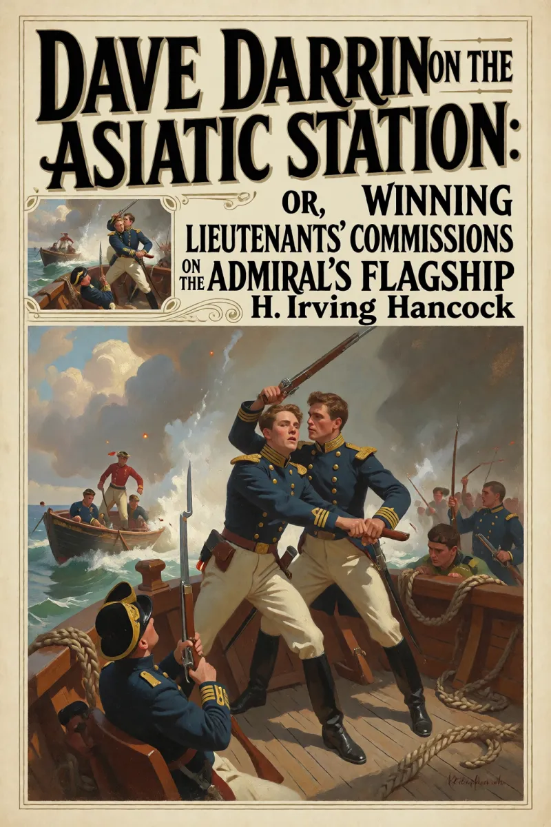 Cover of Dave Darrin on the Asiatic Station: Or, Winning Lieutenants' Commissions on the Admiral's Flagship by H. Irving Hancock