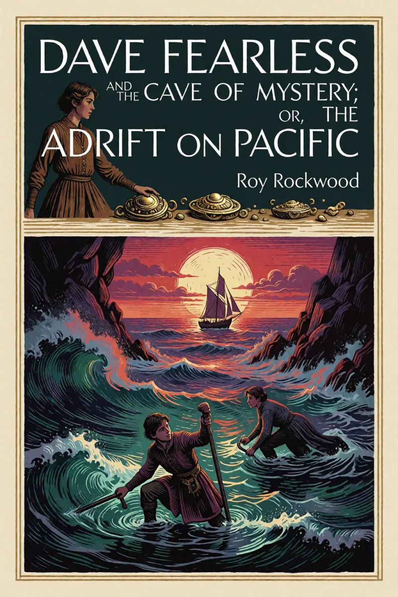 Cover of Dave Fearless and the Cave of Mystery; or, Adrift on the Pacific by Roy Rockwood