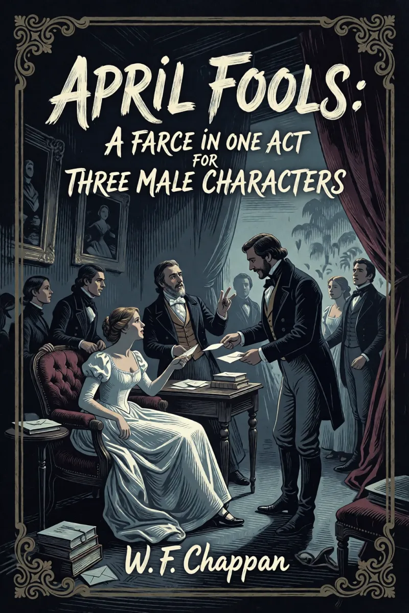 Cover of April Fools: A farce in one act for three male characters by W. F. Chapman