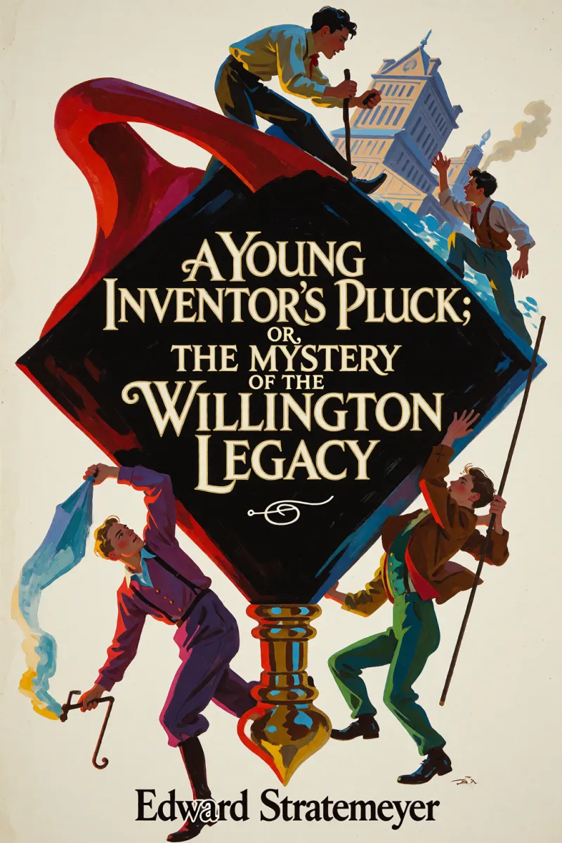 Cover of A Young Inventor's Pluck; or, The Mystery of the Willington Legacy by Edward Stratemeyer