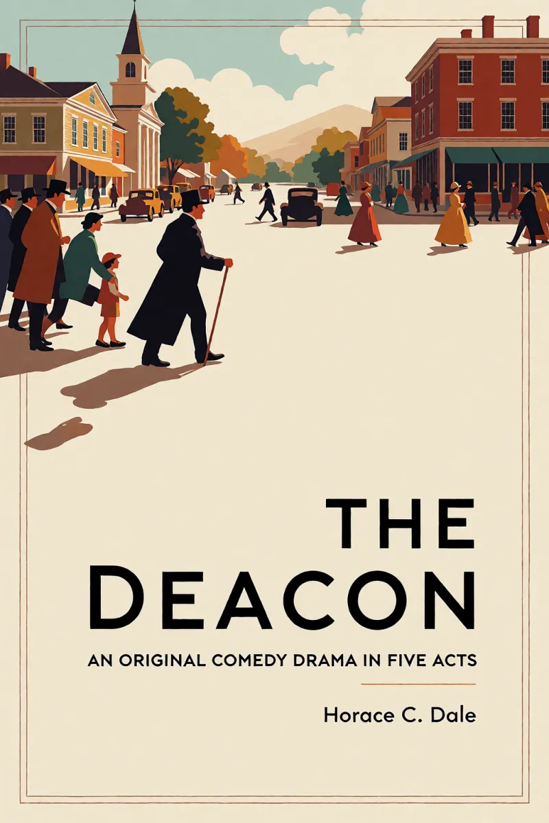 Cover of The Deacon: An Original Comedy Drama in Five Acts by Horace C. Dale