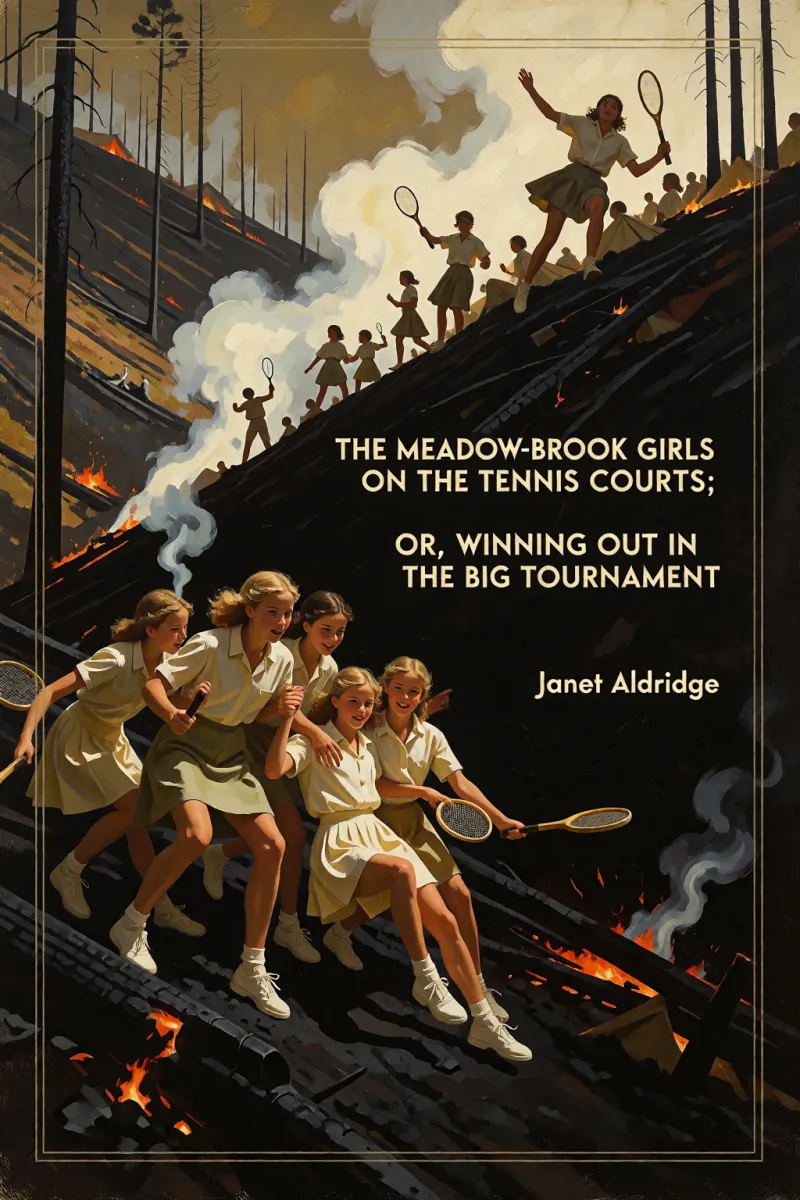 Cover of The Meadow-Brook Girls on the Tennis Courts; Or, Winning Out in the Big Tournament by Janet Aldridge