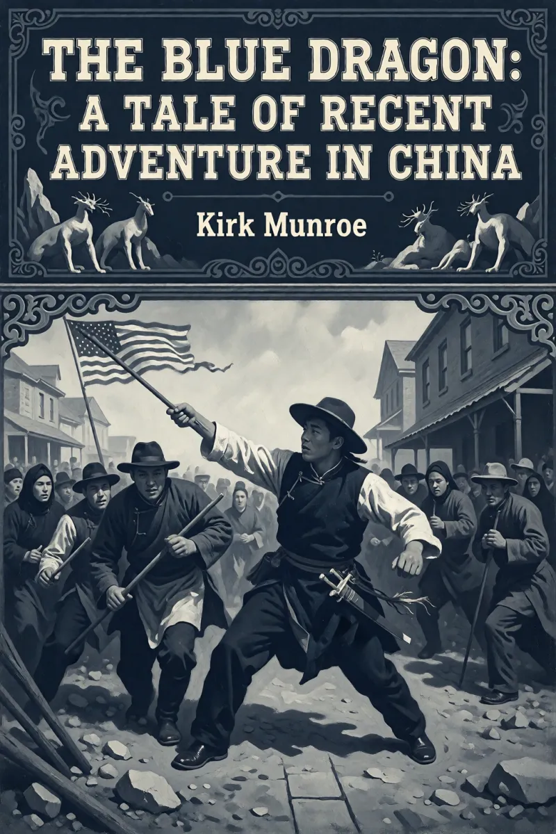 Cover of The Blue Dragon: A Tale of Recent Adventure in China by Kirk Munroe