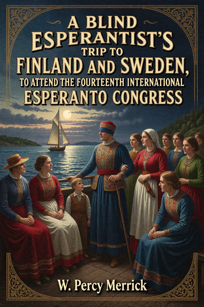 Cover of A Blind Esperantist's Trip to Finland and Sweden, to Attend the Fourteenth International Esperanto Congress by W. Percy Merrick