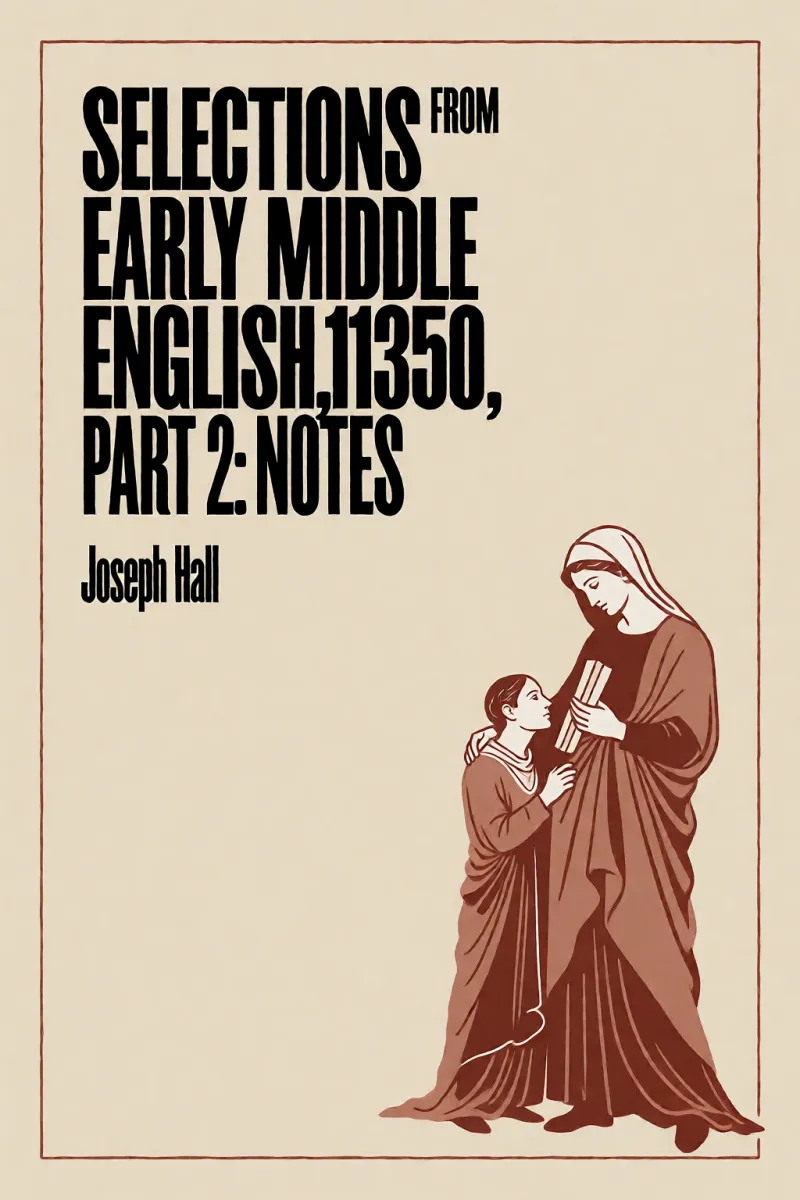 Cover of Selections from Early Middle English, 1130-1250. Part 2: Notes by Joseph Hall