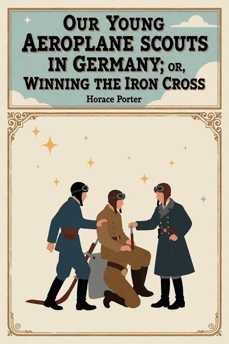 Cover of Our Young Aeroplane Scouts in Germany; or, Winning the Iron Cross by Horace Porter