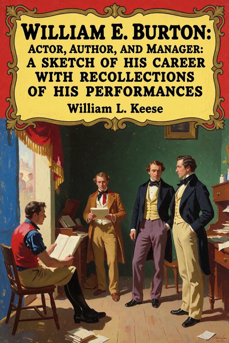 Cover of William E. Burton: Actor, Author, and Manager: A Sketch of his Career with Recollections of his Performances by William L. Keese
