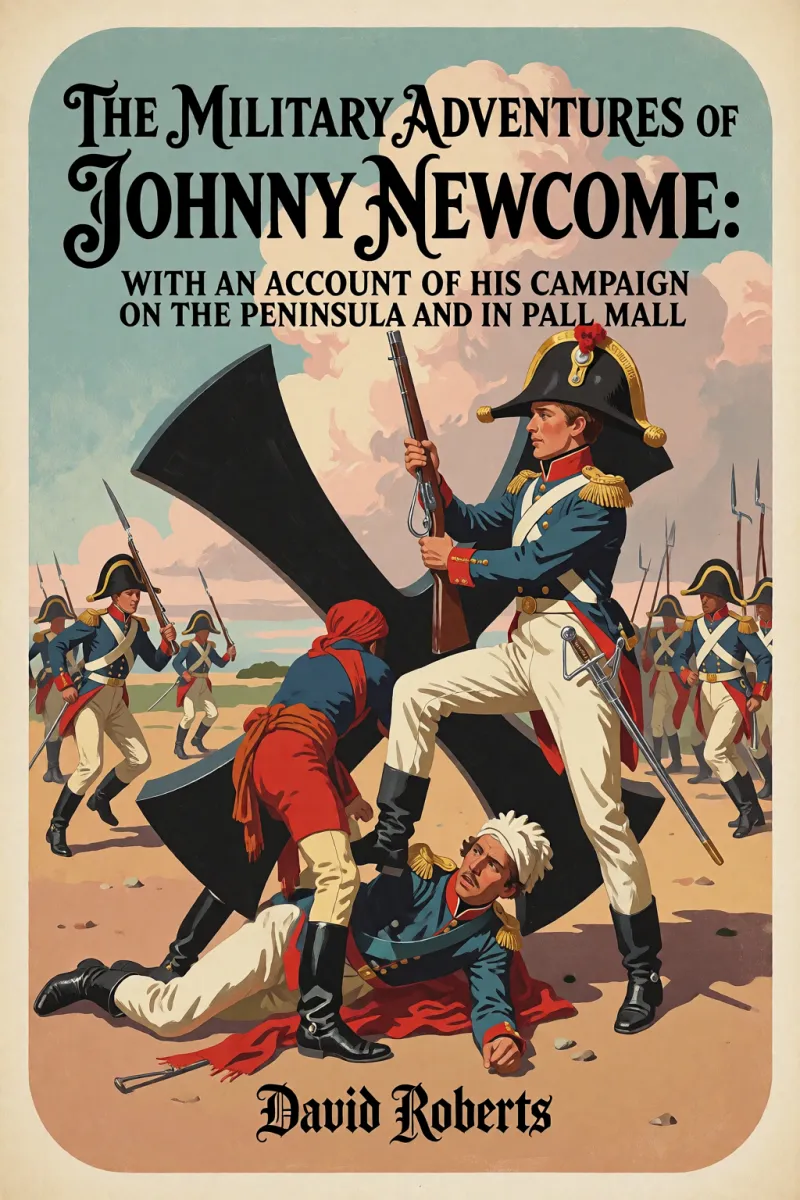 Cover of The Military Adventures of Johnny Newcome: With an Account of his Campaign on the Peninsula and in Pall Mall by David Roberts