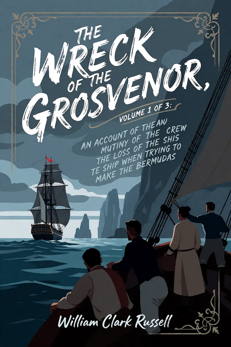 Cover of The Wreck of the Grosvenor, Volume 1 of 3: An account of the mutiny of the crew and the loss of the ship when trying to make the Bermudas by William Clark Russell