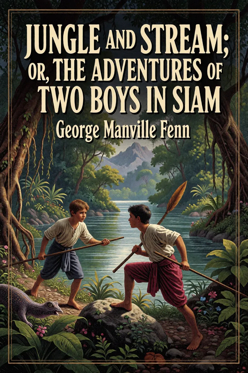 Cover of Jungle and Stream; Or, The Adventures of Two Boys in Siam by George Manville Fenn