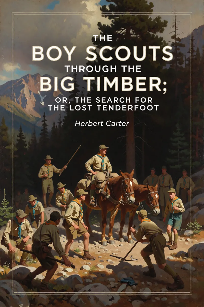 Cover of The Boy Scouts Through the Big Timber; Or, The Search for the Lost Tenderfoot by Herbert Carter