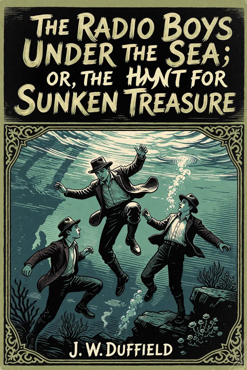Cover of The Radio Boys Under the Sea; or, The Hunt for Sunken Treasure by J. W. Duffield