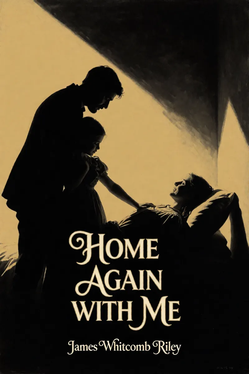 Cover of Home Again with Me by James Whitcomb Riley