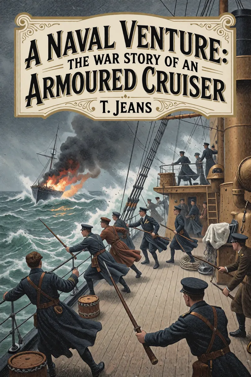 Cover of A Naval Venture: The War Story of an Armoured Cruiser by T. Jeans