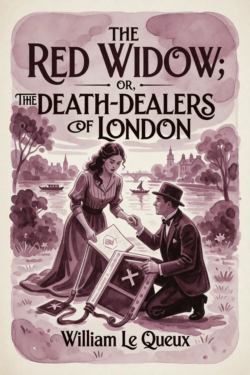 Cover of The Red Widow; or, The Death-Dealers of London by William Le Queux