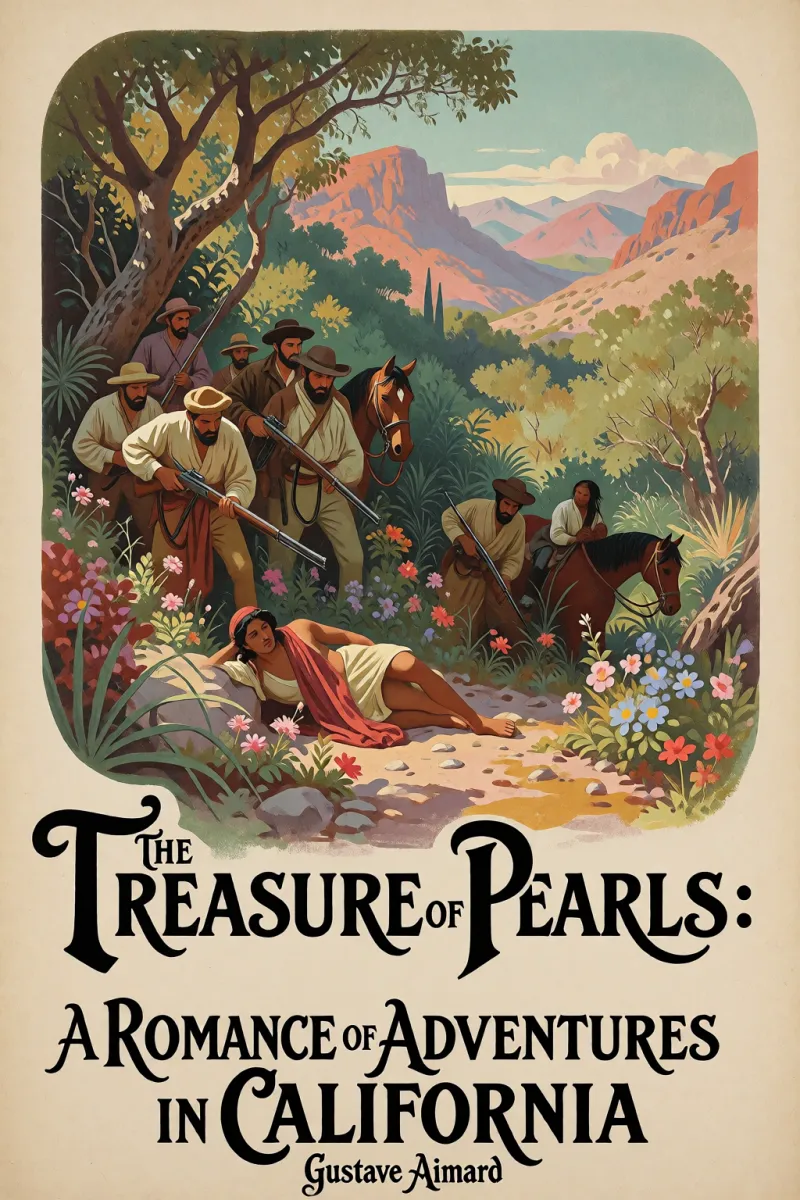 Cover of The Treasure of Pearls: A Romance of Adventures in California by Gustave Aimard