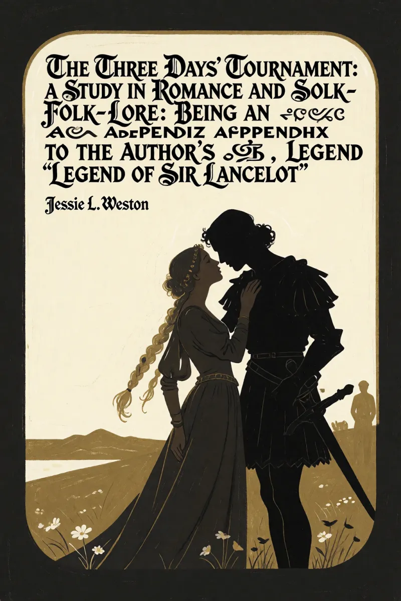 Cover of The Three Days' Tournament: A Study in Romance and Folk-Lore: Being an Appendix to the Author's 'Legend of Sir Lancelot' by Jessie L. Weston