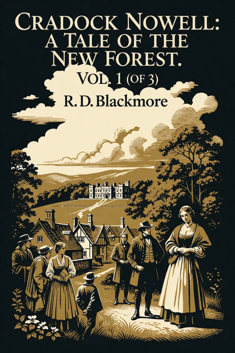 Cover of Cradock Nowell: A Tale of the New Forest. Vol. 1 (of 3) by R. D. Blackmore