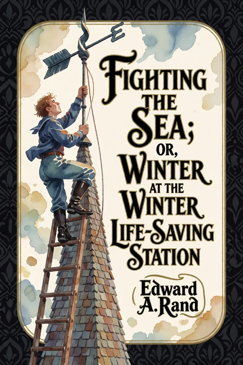 Cover of Fighting the Sea; Or, Winter at the Life-Saving Station by Edward A. Rand