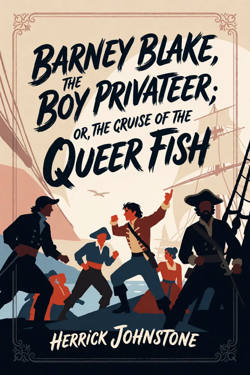 Cover of Barney Blake, the Boy Privateer; or, The Cruise of the Queer Fish by Herrick Johnstone