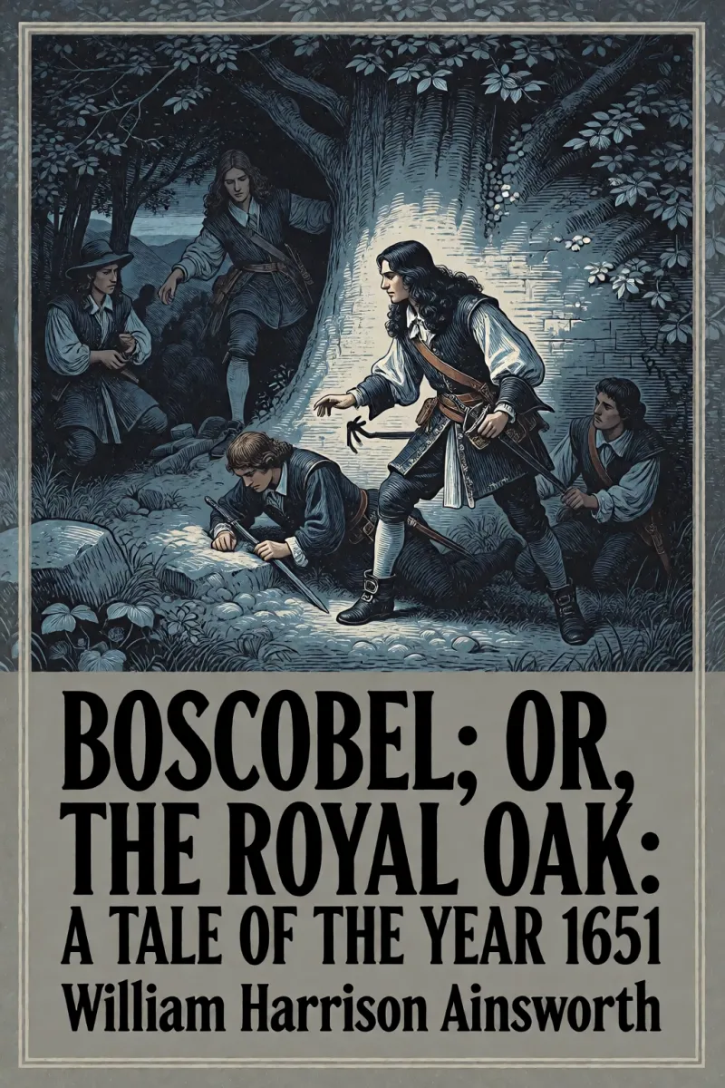 Cover of Boscobel; or, the royal oak: A tale of the year 1651 by William Harrison Ainsworth