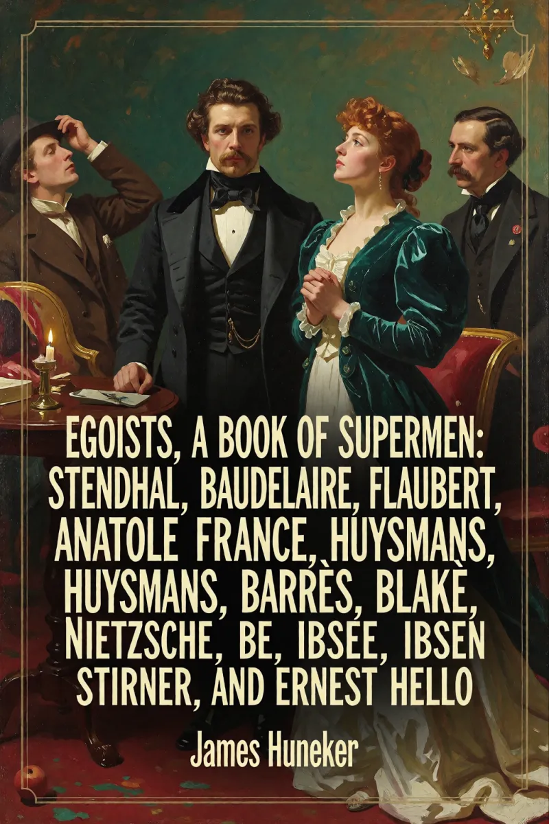 Cover of Egoists, A Book of Supermen: Stendhal, Baudelaire, Flaubert, Anatole France, Huysmans, Barrès, Nietzsche, Blake, Ibsen, Stirner, and Ernest Hello by James Huneker