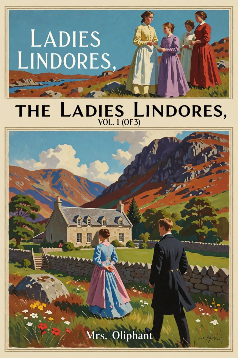 Cover of The Ladies Lindores, Vol. 1 (of 3) by Mrs. Oliphant