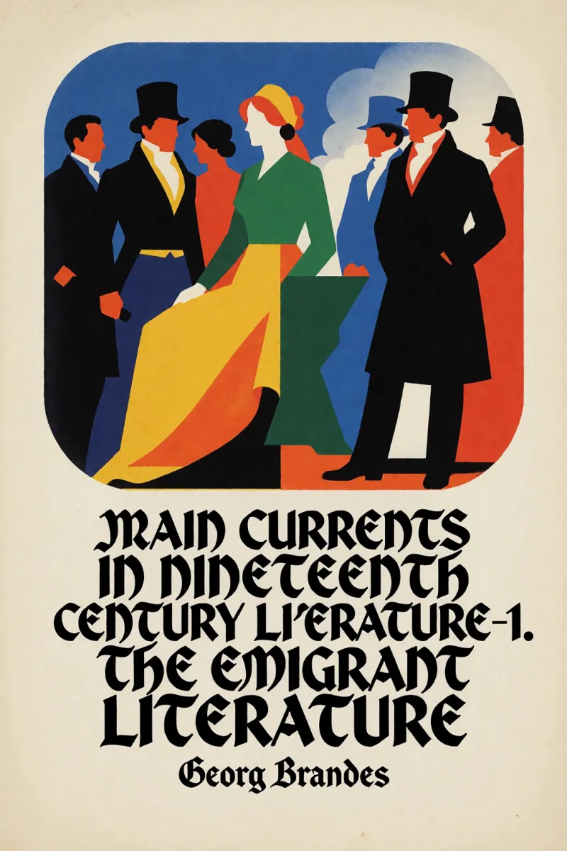 Cover of Main Currents in Nineteenth Century Literature - 1. The Emigrant Literature by Georg Brandes