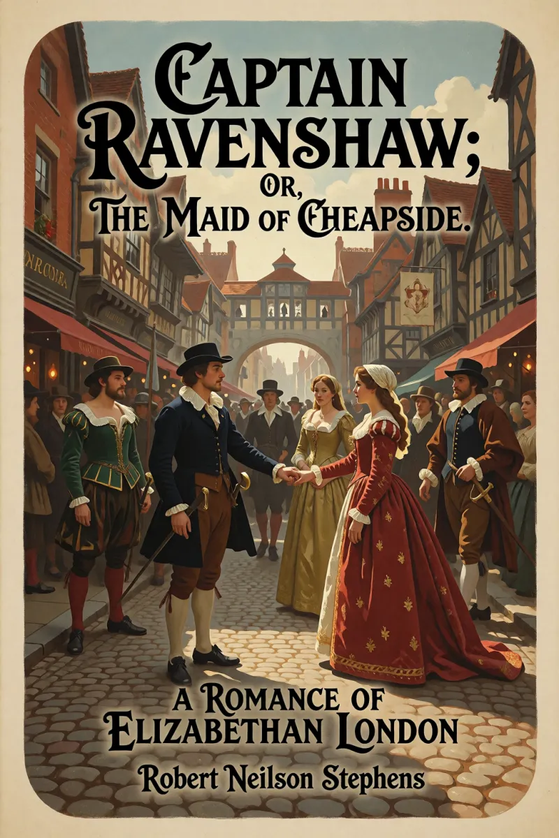 Cover of Captain Ravenshaw; Or, The Maid of Cheapside. A Romance of Elizabethan London by Robert Neilson Stephens