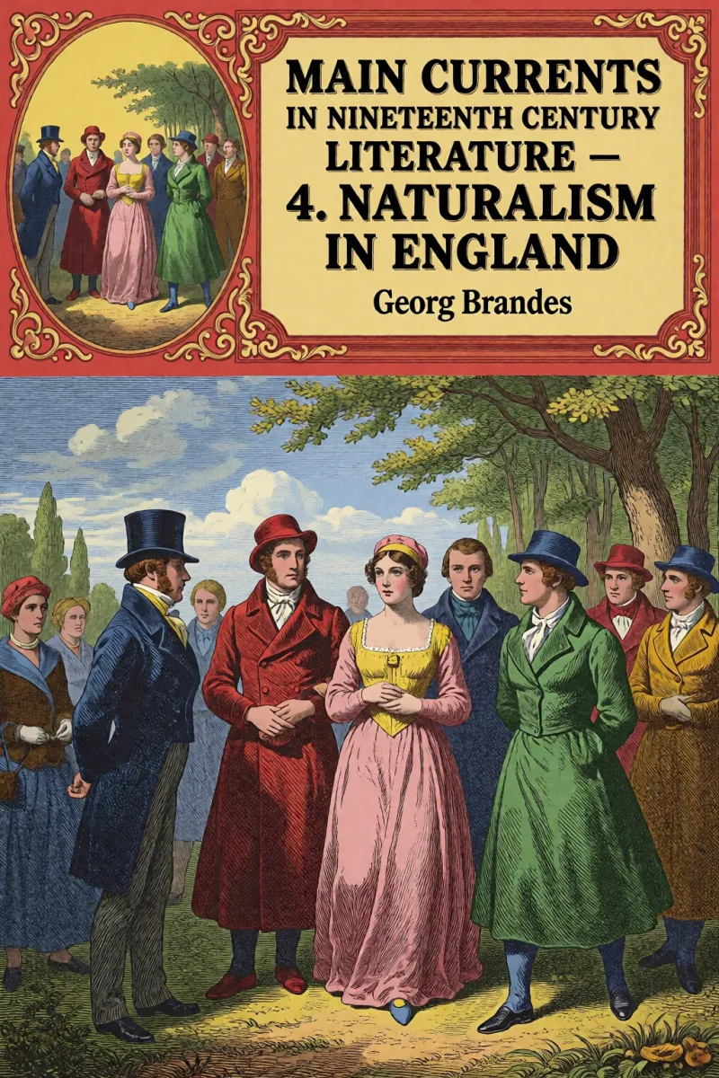Cover of Main Currents in Nineteenth Century Literature - 4. Naturalism in England by Georg Brandes
